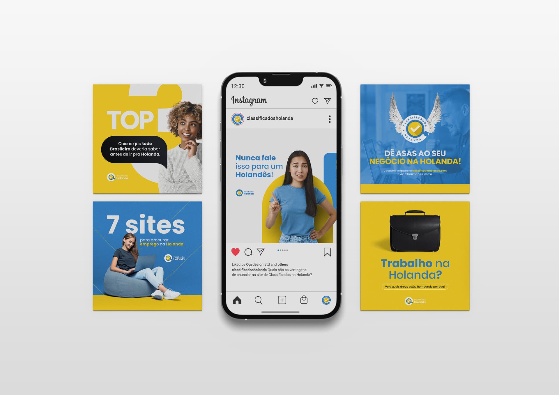 Classificados Europa — brand applications — 4