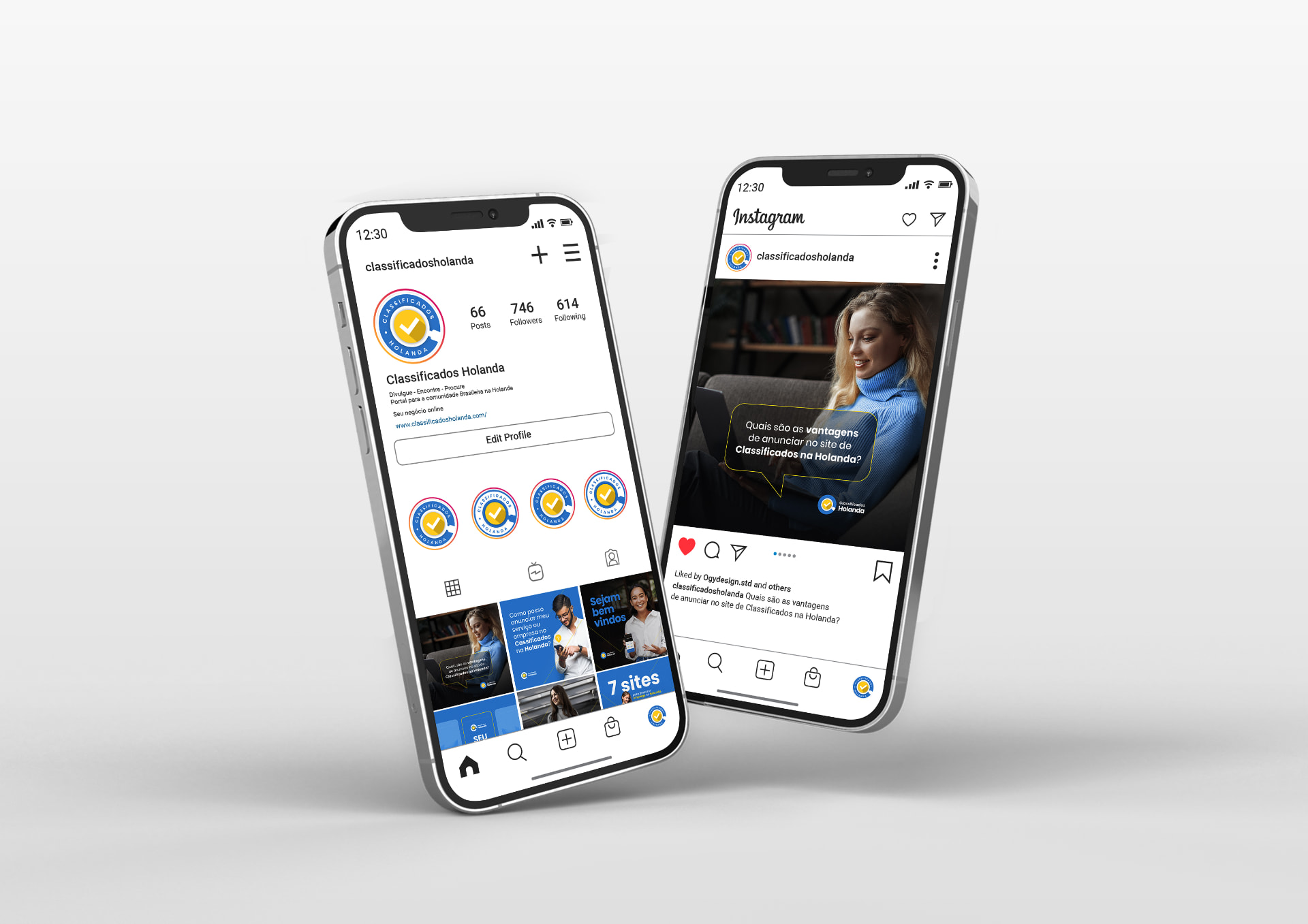 Classificados Europa — brand applications — 5