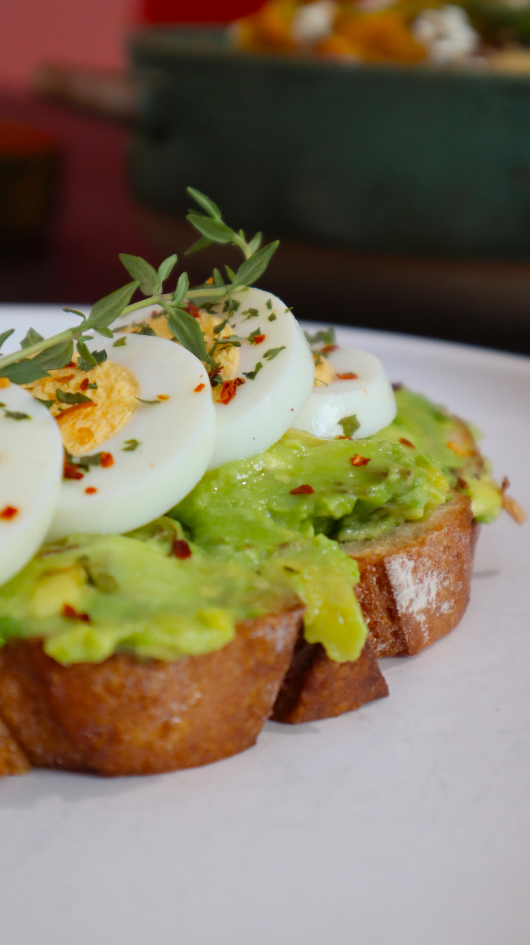 Raum Brunch Café avocado toast close-up