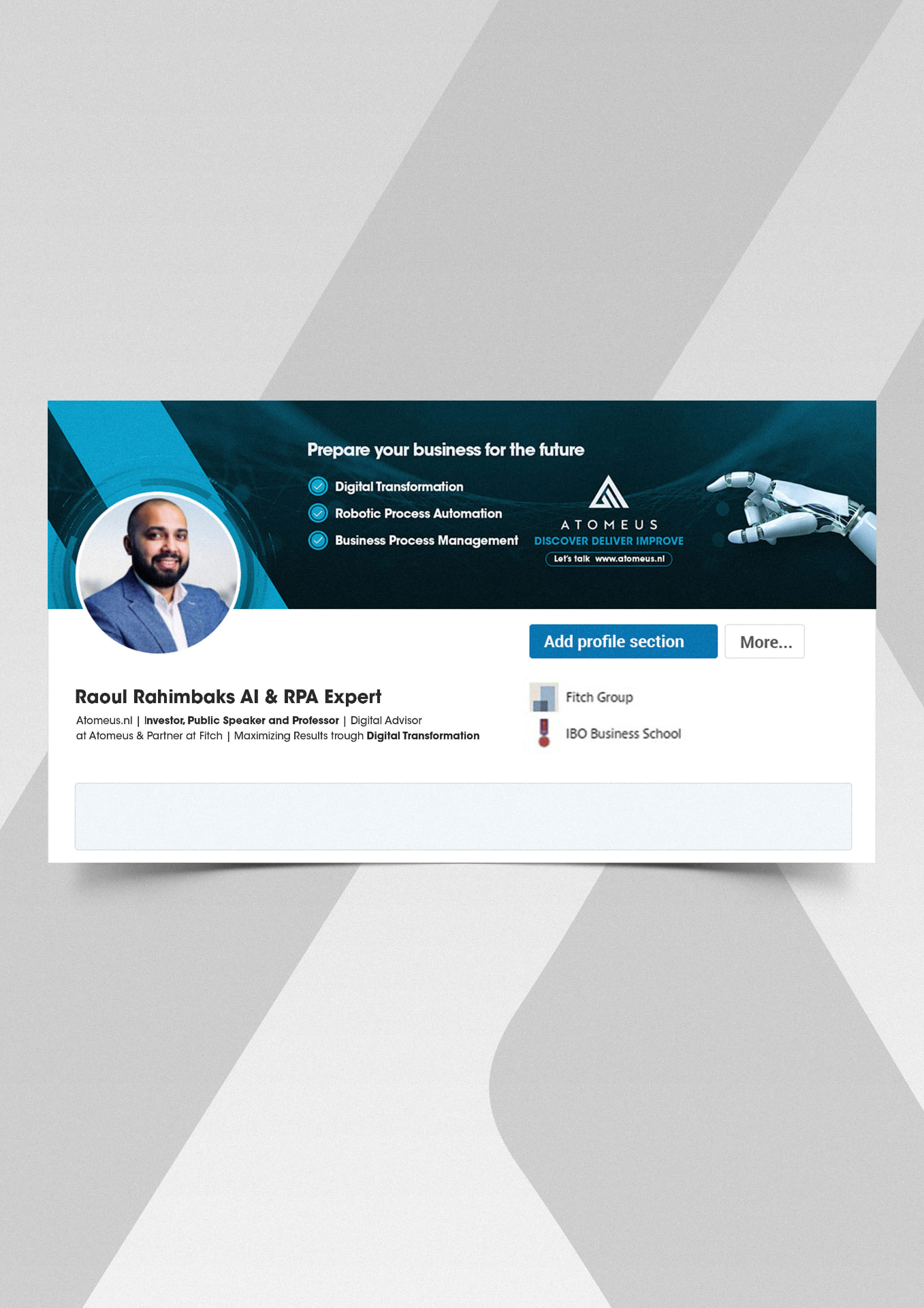 Atomeus — platform mockup