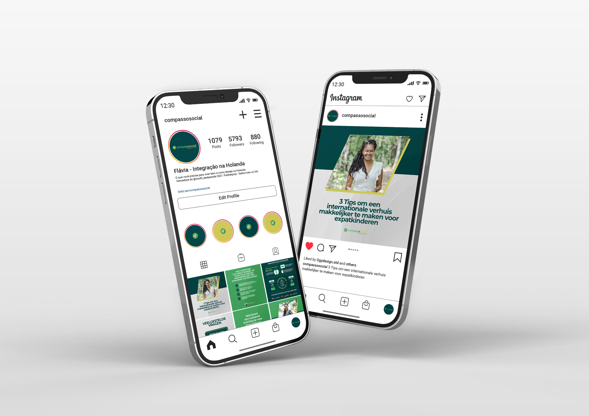 Compasso Social / Flavia Ramos — brand applications — 2